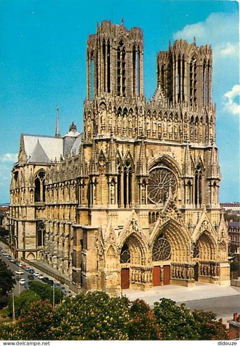 Carte postale reims - carte,