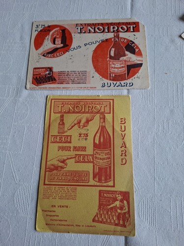 Buvards publicitaires noirot - publicitaires,