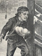 Gravure XIX Gavroche Bataille