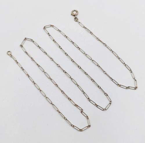 Chaine vintage blanc - chaine, or