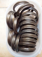 Lot de 18 Anneaux en Laiton Massif  pour Barre à Rideau Diamètre Intérieur 5,7cm