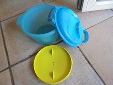 TUPPERWARE MICRO ONDE CUISEUR DE RIZ 2,2 L quinoa semoule polenta  BLEU/VERT