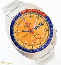 Seiko Chronographe Orange Pogue 6139-6002 Résistant À L'Eau 70M - Rénové 1977