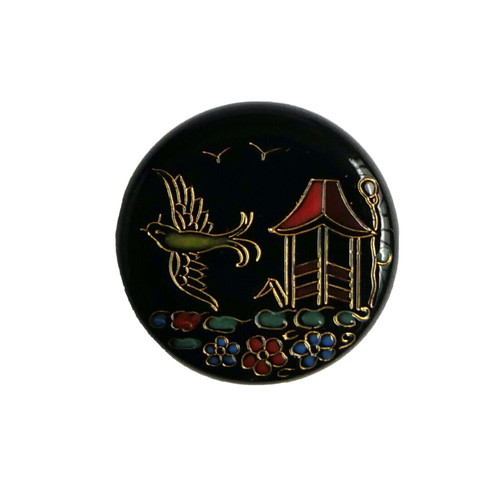 Bouton ancien pagode - pagode, verre