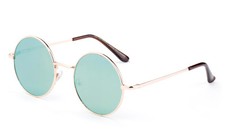 Vert Citron Rond Lunettes
