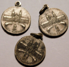 vintage 3 médaille PELERINAGE SUISSE bénédictin MARIA VIERGE MARIE NOIRE swiss