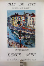 AFFICHE EXPO DE RENEE ASPE A SETE