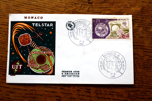 Telstar 1965 monaco fdc - telstar,,