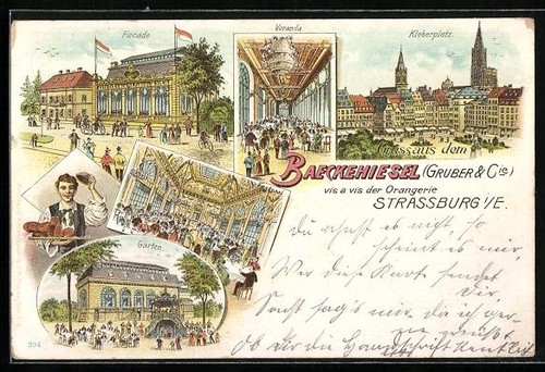Lithographie strassburg e - strassburg, i.
