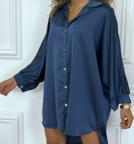 Robe chemise longue mariné - robe,