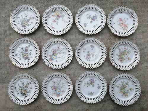 Lot assiettes porcelaine - lot, 12