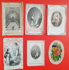 LOT 6 images dentelles PIEUSE ancienne religion chrétienne christ livre missel