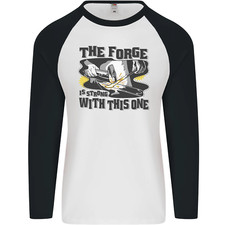 Blacksmith The Forge Is Fort avec Ce Un Mens L/S Baseball T-Shirt
