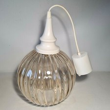 💡 lampe suspension boule en verre vintage année 70