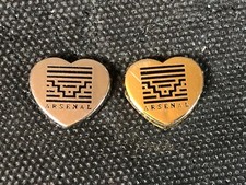 2 pins pin ENAMEL DIVERS ARSENAL COEUR VERSION DORE ET ARGENT ARTHUS BERTRAND