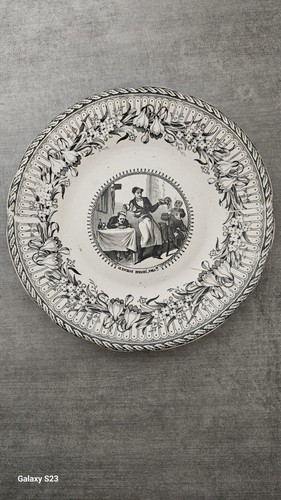 Assiette ancienne faïence