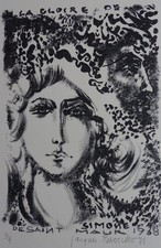 Lithographie de 1968 "A la