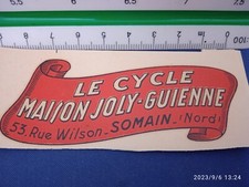 Vélo chromo transfert - chromo, années