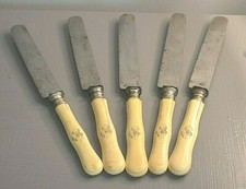 5 Couteaux de Table Lame Acier