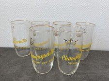 Lot 6 Verres A Biere Publicitaire Champigneulles Reine Des Bieres Vintage