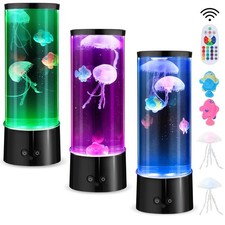 Lampe Meduse, Jellyfish Lampes à lave 17 Effets de Lumière Changeants de Coul...
