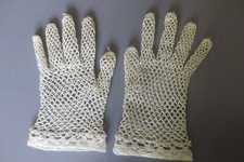 anciens  gants rétro crochet