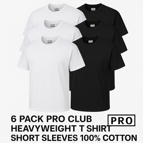 Pack pro club mens - 6, plain