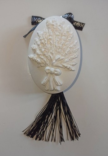 Médaillon décor lavande avec
