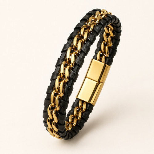 Bracelet homme femme - homme, noir
