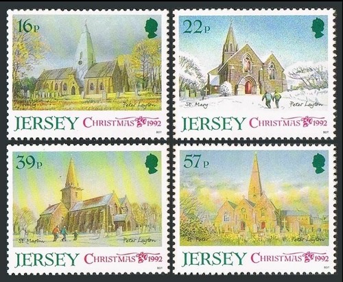 Jersey 610 613 mnh michel - jersey, 610-613,mnh.michel