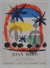 [AFFICHE D'ART] Joan MIRO : Composition colorée fleurie, #Constellations