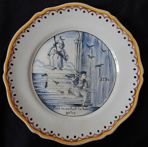 Assiette xixè décor - assiette,