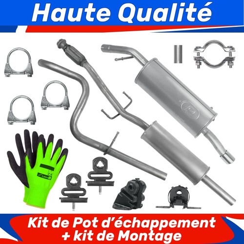 Kit pot échappement pour - kit, d'échappement