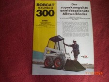 BROCHURE   PUBLICITAIRE   CHARGEUR  BOBCAT  300  EN  ALLEMAND