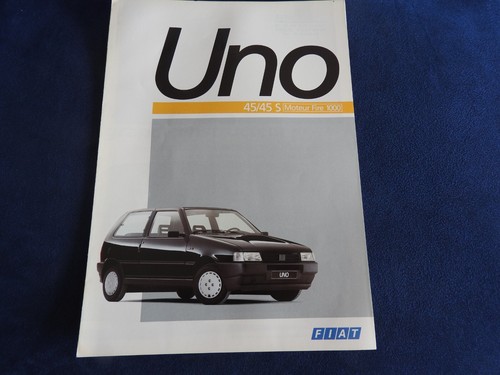 Catalogue depliant fiat uno - fiat, 45
