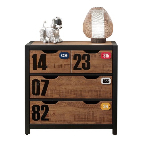 Commode tiroirs alex 83cm - 3,