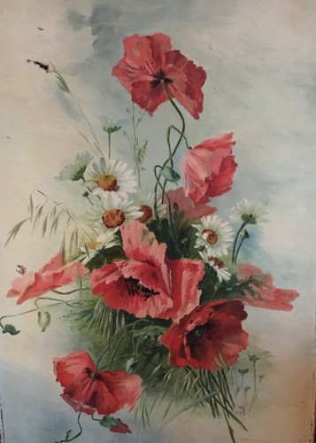 Ancien tableau huile sur toile - ancien,