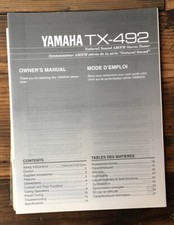 Yamaha TX-492 Tuner Owner /