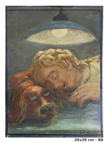 Tableau portrait fille avec - fille, le