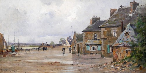 Old painting eugène bourgeois - old,