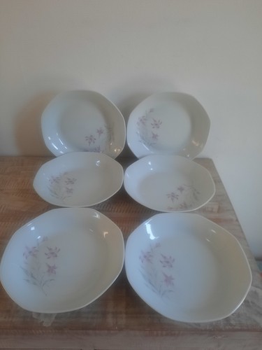 Assiettes creuses porcelaine - 6,