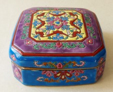 Boite ancienne faience - ancienne, en