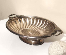 jolie jardinière centre de table en métal argenté vintage début XX ème