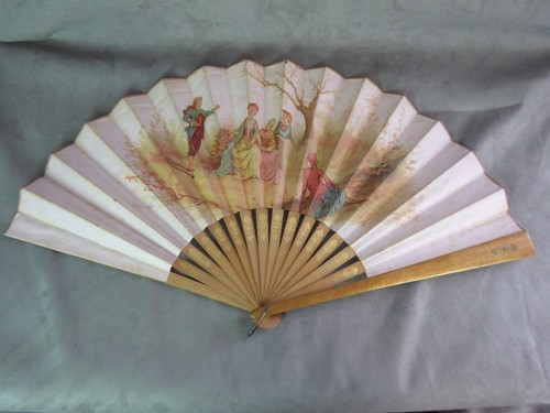 Bel eventail ancien bois - bel, ancien,