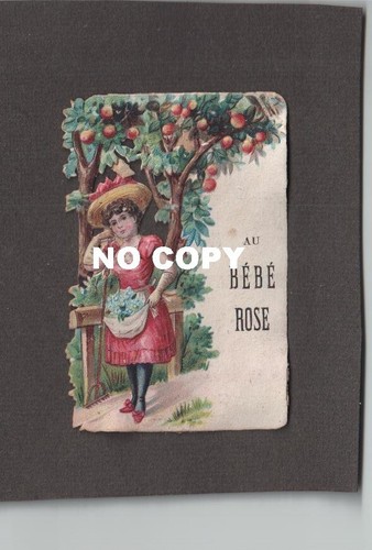 Chromo découpi bebe rose - chromo-découpi,