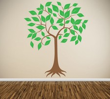 Wall Art Tree T4 TWO COLOR LRG Vinyl Decor Decal Sticker Mural Decoration T4C
