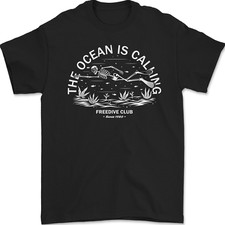 T-Shirt En Coton Gildan Pour Homme Avec Un Crâne Drôle De Plongée En Apnée