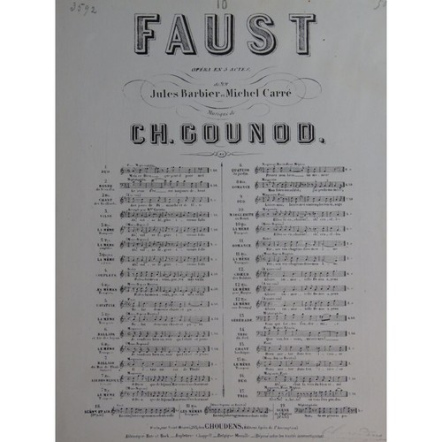 Gounod charles faust - no, 10