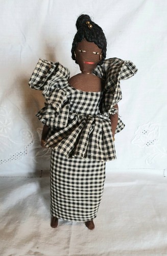 Poupée africaine tissu - poupée,