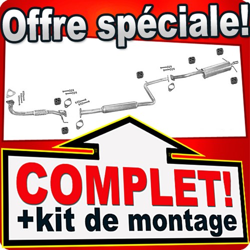 Ligne pot échappement pour - ligne,